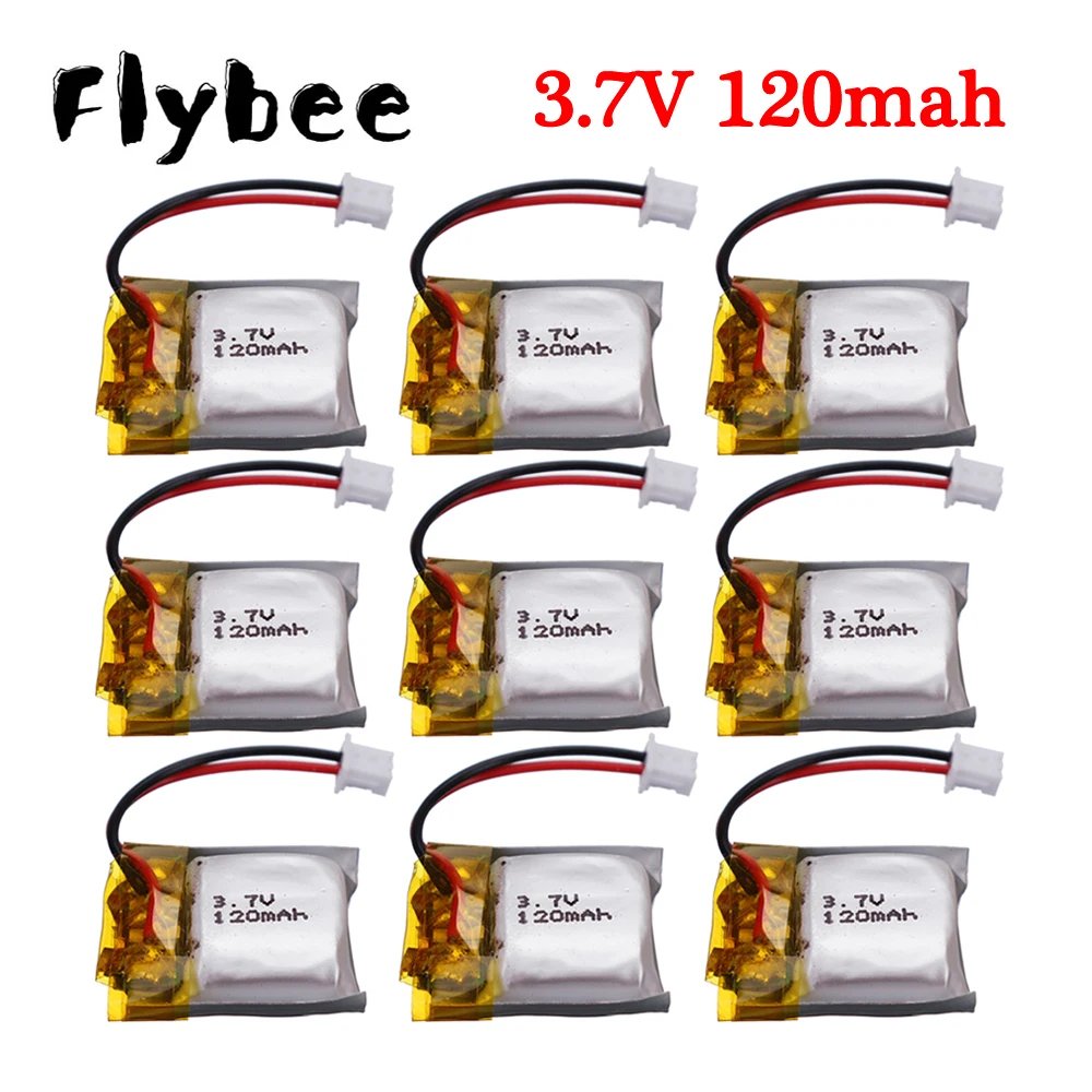 Batterie articulation Po 3.7V 120mAh 20C pour Wltoys V272 V282 V292, hélicoptère/quadrirotor RC 3.7V 100 mAh, importateur RC 1.25mm