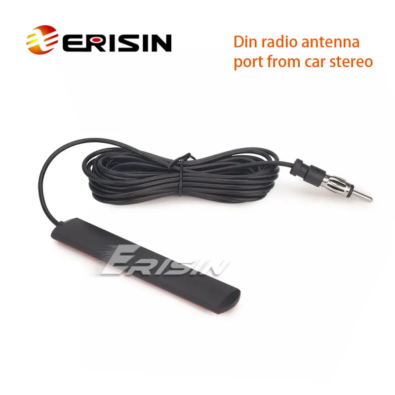 Erisin ES066 Universal Din Adapter FM Radio Antenna 4m Amplify Radio Signal