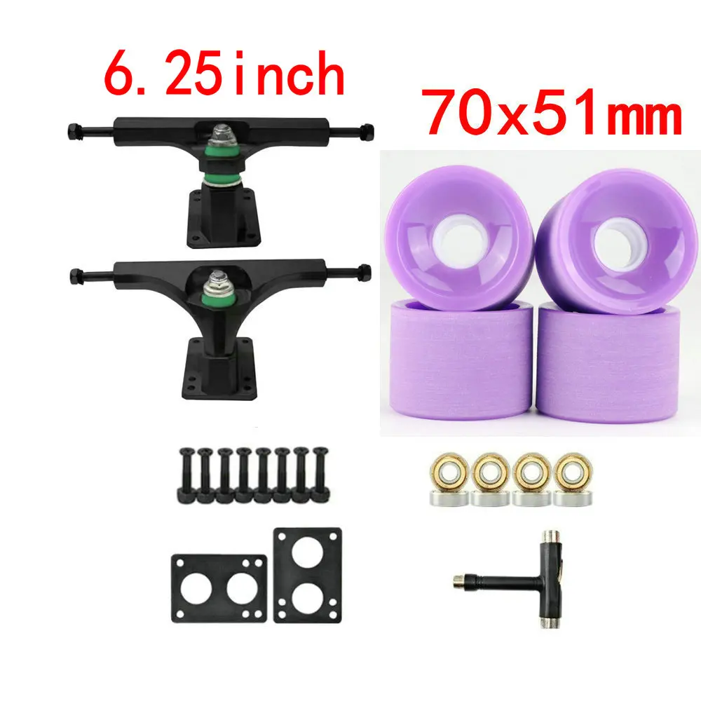 6.25in Land Surfboard Bridge Skateboard Big Fishboard Trucks Skateboard Steering Axle Surfskate Wheels Bridge Accessories tools