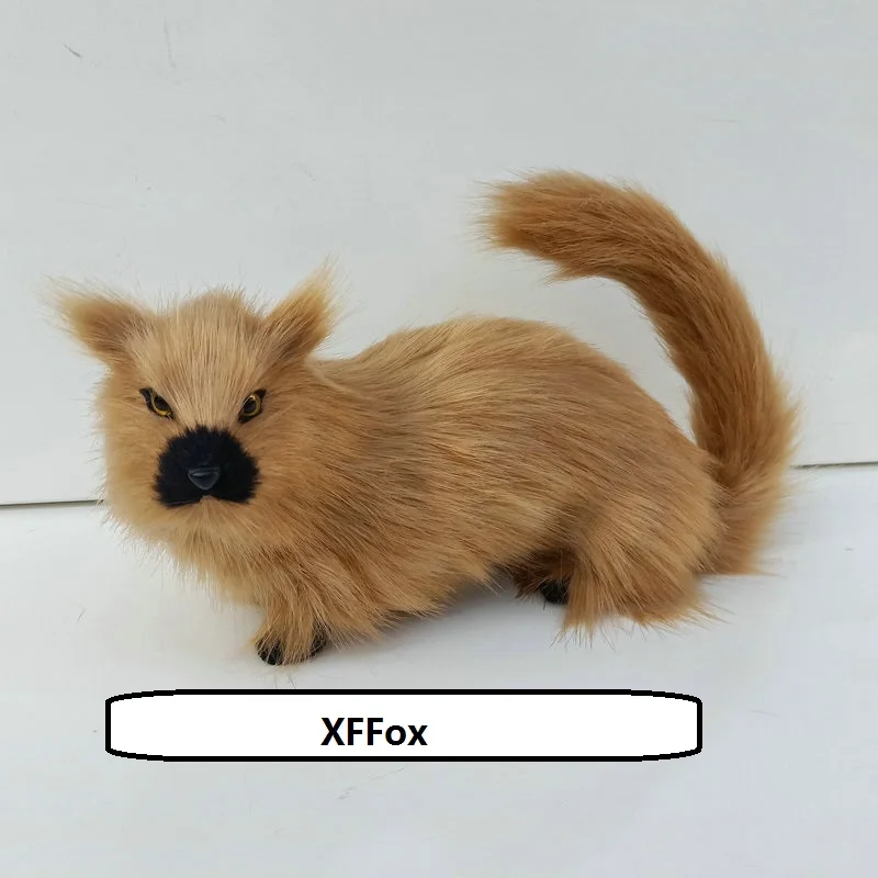

cute simulation Weasel model polyethylene&furs real life yellow Weasel gift about 23x12cm xf2867