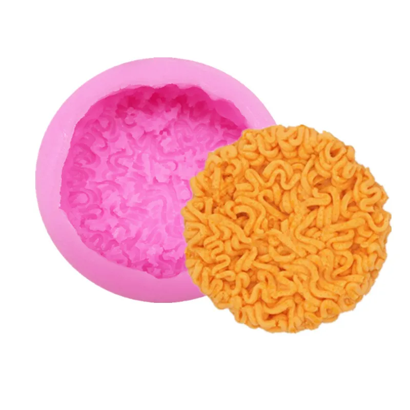 3D Instant Noodles Fondant Silicone Mould Gypsum Cake Decorating DIY Chocolate Baking Tools Silicone Mold Handmade Soap Mold