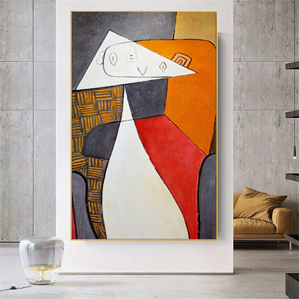 

Top Selling Famous Picasso Figure Work Modern Pure Hand-Painted Canvas Painting Wall Pictures For Home Decor Oil Paintings Aat