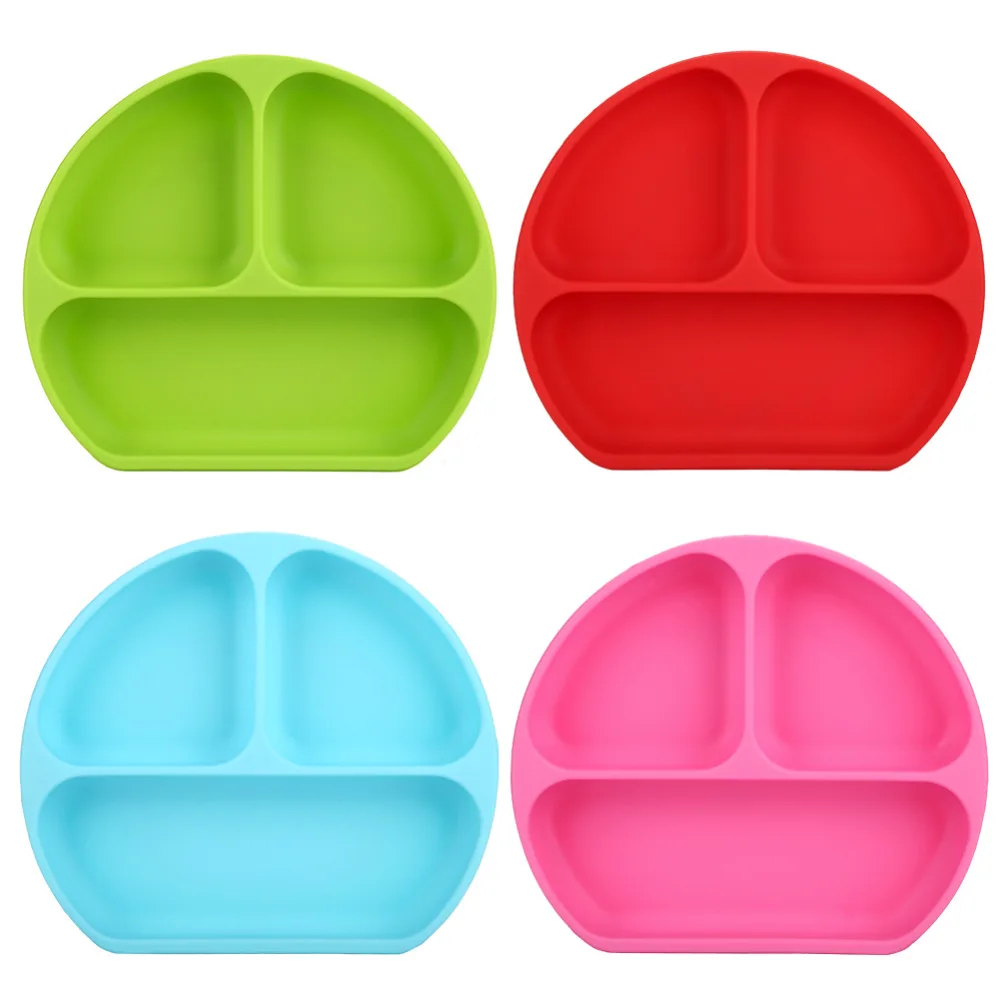 

Silicone food bowl with suction cup Silicone placemat Baby placemat Children's plate Baby complementary food plate