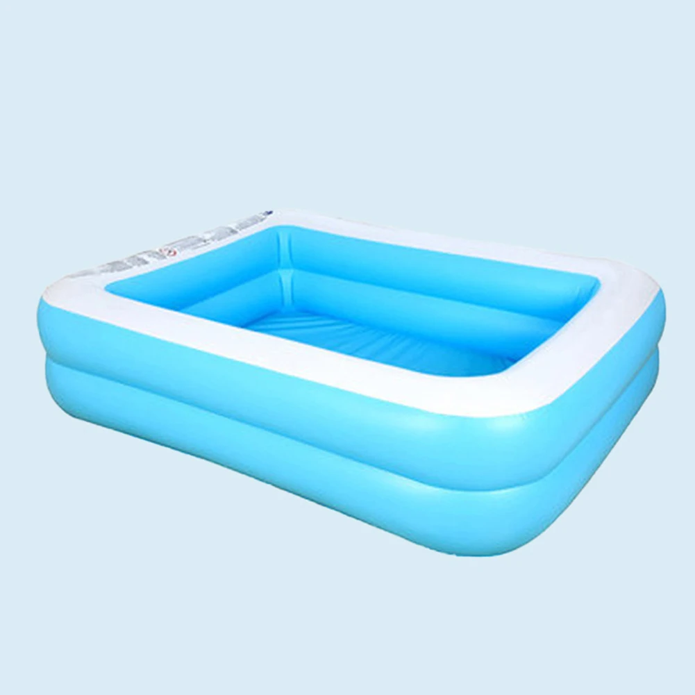 Summer Inflatable Family Kids Children Adult Play Bathtub Water Swimming Pool Hot Carbon Tough PVC Layered Independent Air bag