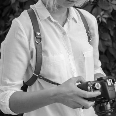PU หนังไหล่ Fast Lock สายคล้อง DSLR กล้องดิจิตอลเดี่ยวไหล่คู่อุปกรณ์เสริมการถ่ายภาพ