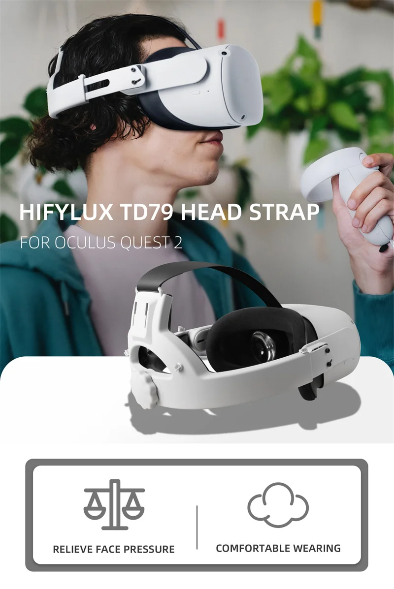 New High Quality Hifylux Replacement Head Strap Relieve Face Pressure Comfortable Strap Accessories for Oculus Quest 2