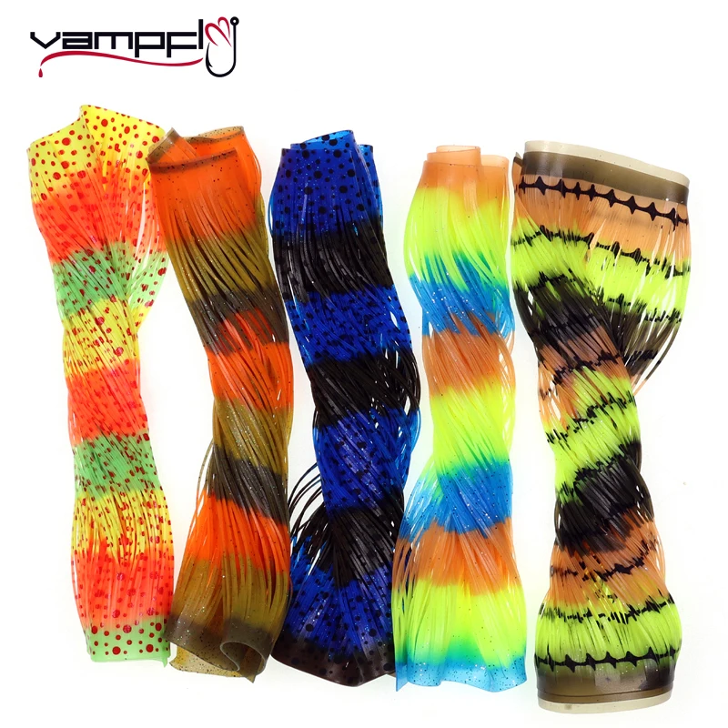 Vampfly New Silicone Legs Fly Tying Rubber Skirts Streamer Zonker Nymph Stretch Silicone Flutter Legs Fly Tying Material