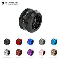 Barrowch PC water cooling hard tube Fitting pipe connector for 14mm Sliding tubing cooler FBYKN-T14 V1