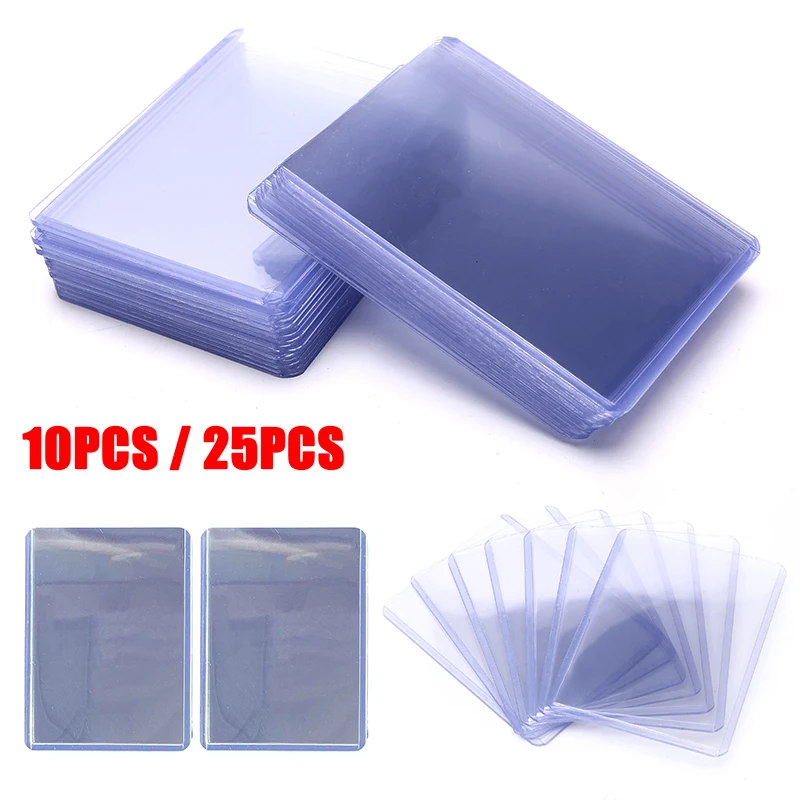 1/10/25pcs Top Loader Board Game Cards Outer Protector Gaming Trading Card Holder Sleeves for Football Basketball Sports Card