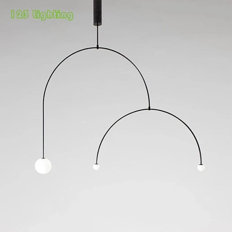 Modern Black Metal Restaurant Pendant lights Concise Home Loft Parlor Hanging Light Special Pendant Lamp 110-260V Nordic Lamp