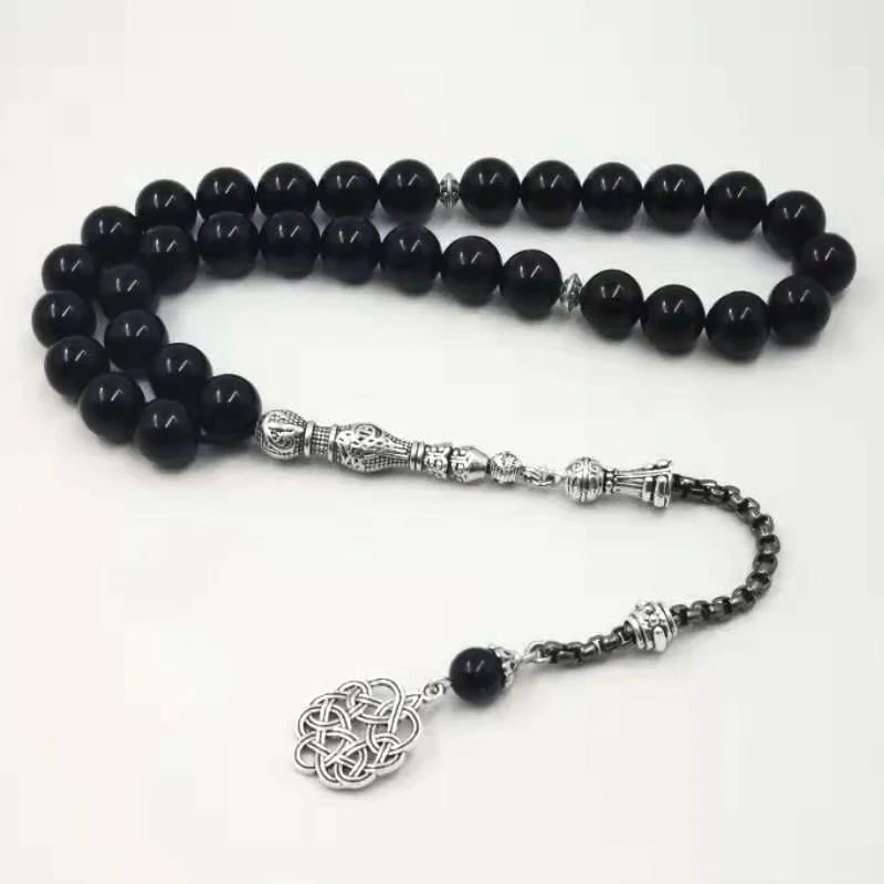 

Onxy 33 Tasbih Man's Black agates Everything is new bracelets Gift Eid misbaha accessories prayer beads 33 66 99beads Jewelry