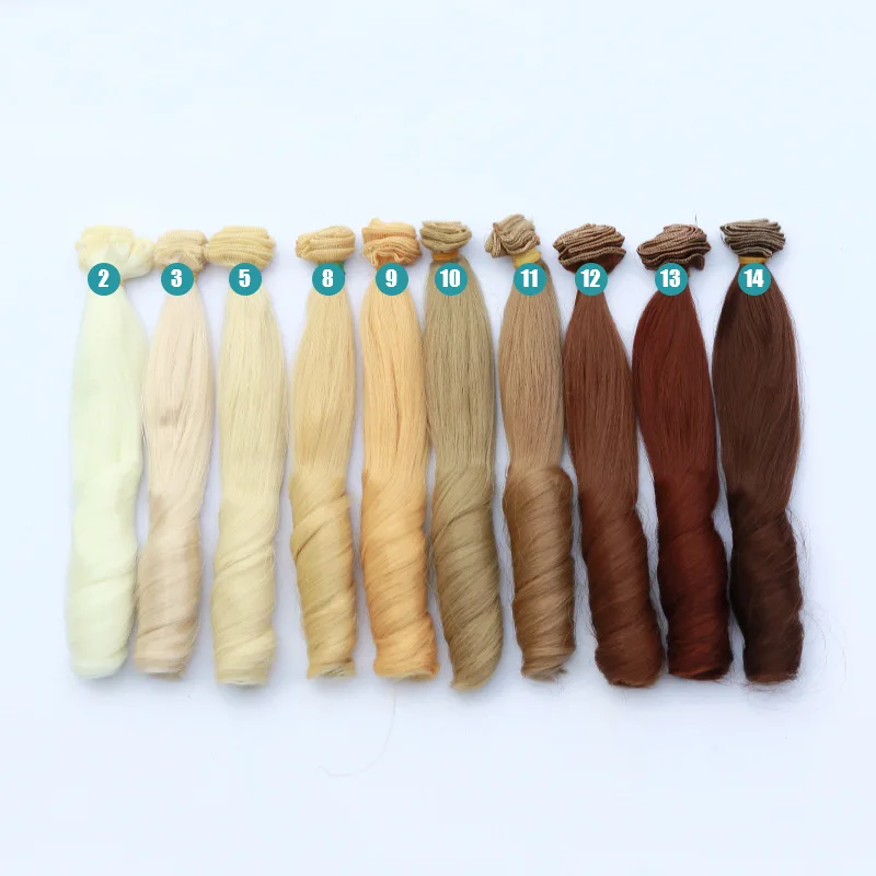 Msiredoll bjd wig Accessories 1piece 20*100CM doll hair for 1/3 1/4 1/6 1/12  Curly doll hair bjd wig diy Free shipping