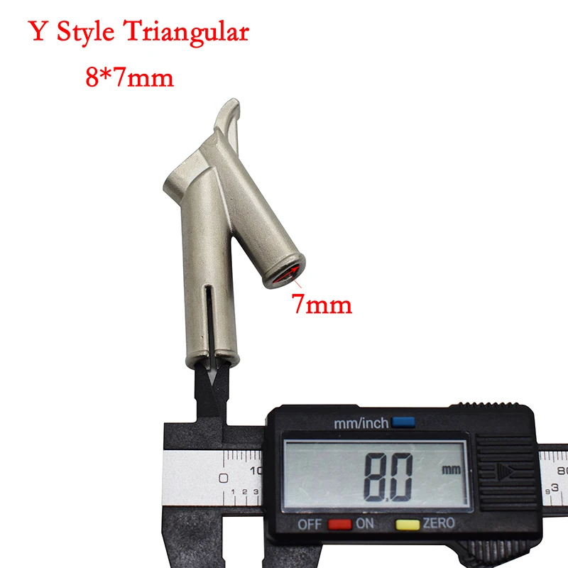 8mm Triangle Speed  Welding Mouth Nozzles Trilateral Speed Nozzle Tip for Plastic Vinyl Welder Tools