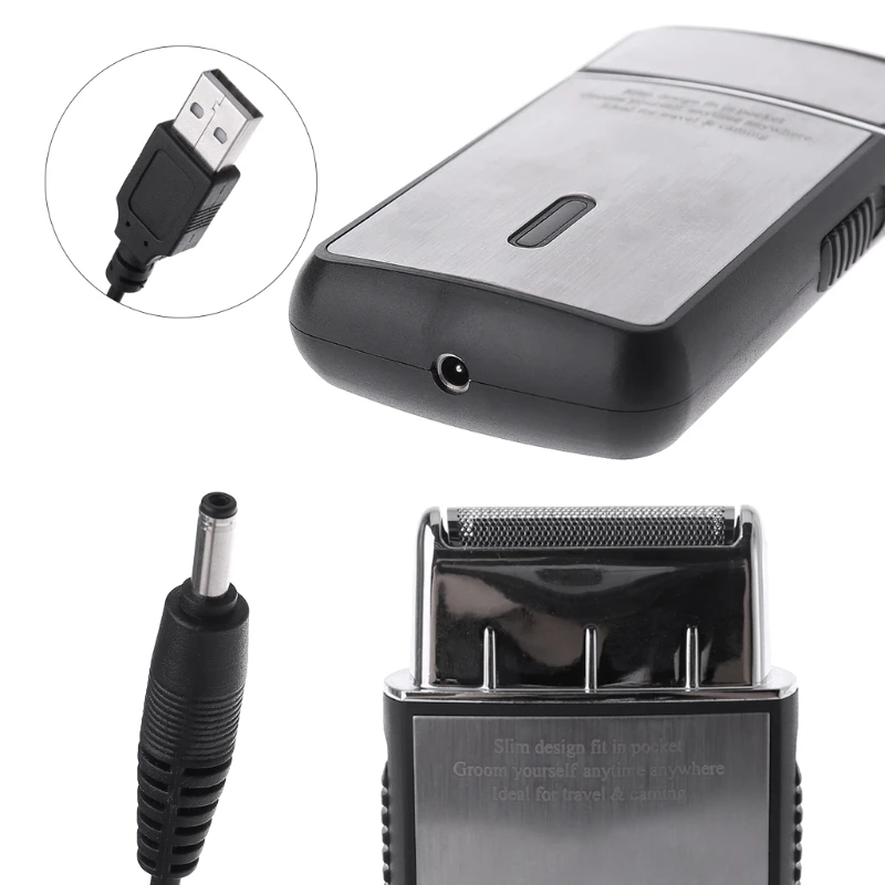 Portable Men\'s Electric Razor Foil Slim Shaver USB Rechargeable Travel House Whosale&Dropship