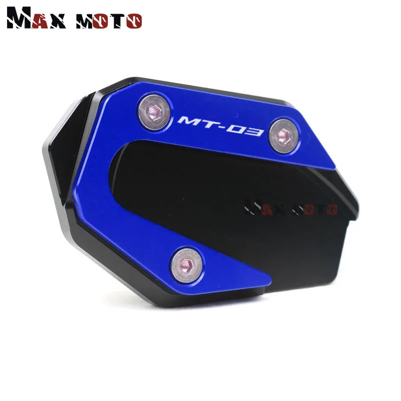 لياماها MT 03 25 YZF R3 R25 MT03 YZFR25 YZFR3 2014-2020 2019 دراجة نارية مسنده القدم الجانب حامل تمديد وسادة دعم لوحة