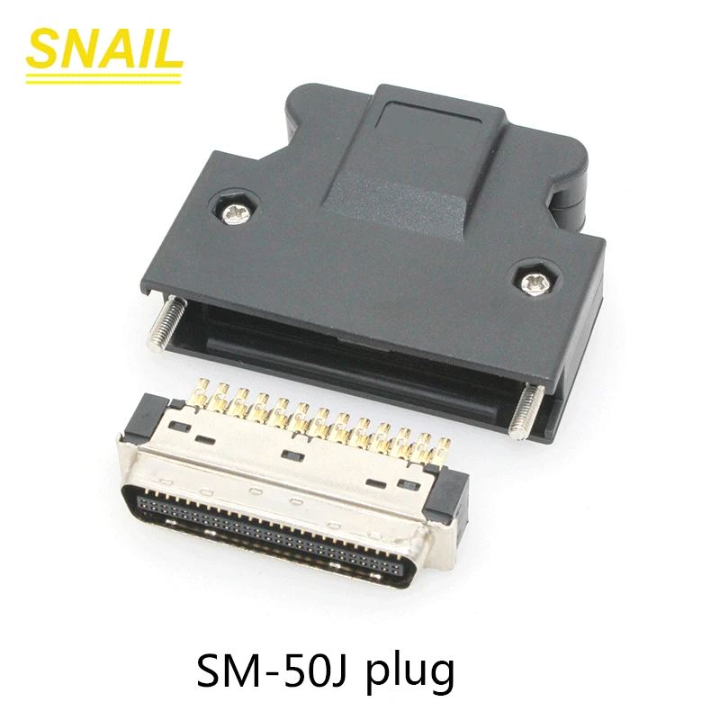 IO plug connector SCSI-50P SM-50J HPCN50P MR-J3CN1.50 core.for Mitsubishi Yaskawa Panasonic servo