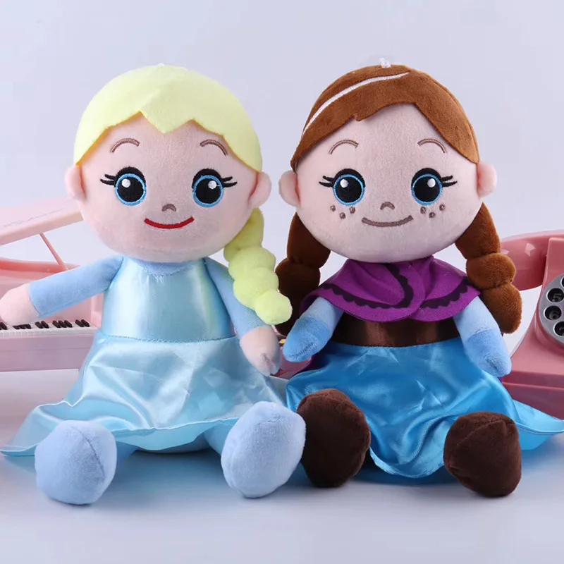Frozen 20 CM Anna Elsa Plush Doll Toys Cute Girls Toys Queen Princess snowman Doll Girl Birthday Gifts