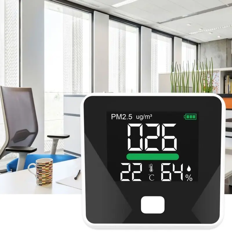 PM2.5 Air Quality Monitor Digital Gas Detector Air Temperature Humidity Analyzer Sensor PM 2.5 Analyzers Meter