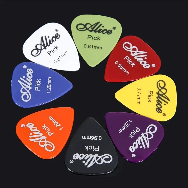 20/24/30/40/50pcs Guitar Picks 1 Box Case Alice Acoustic Electric Bass Plectrum Mediator Musical Instrument Thickness