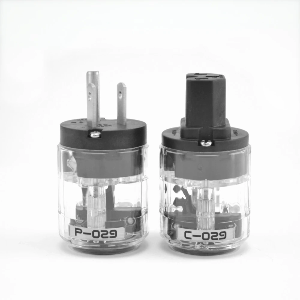 oyaide c-029 p-029* us power plugGold-Plated  IEC audio connector female male matihur audio transparent hifi DIY