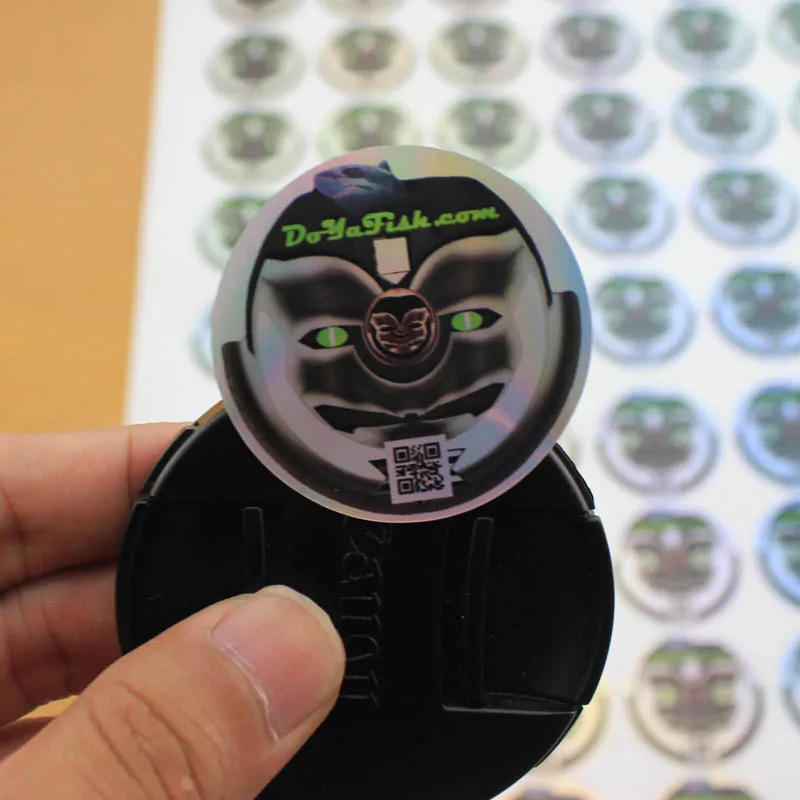 Anti-counterfeiting 3D holographic hologram sticker with custom design printing