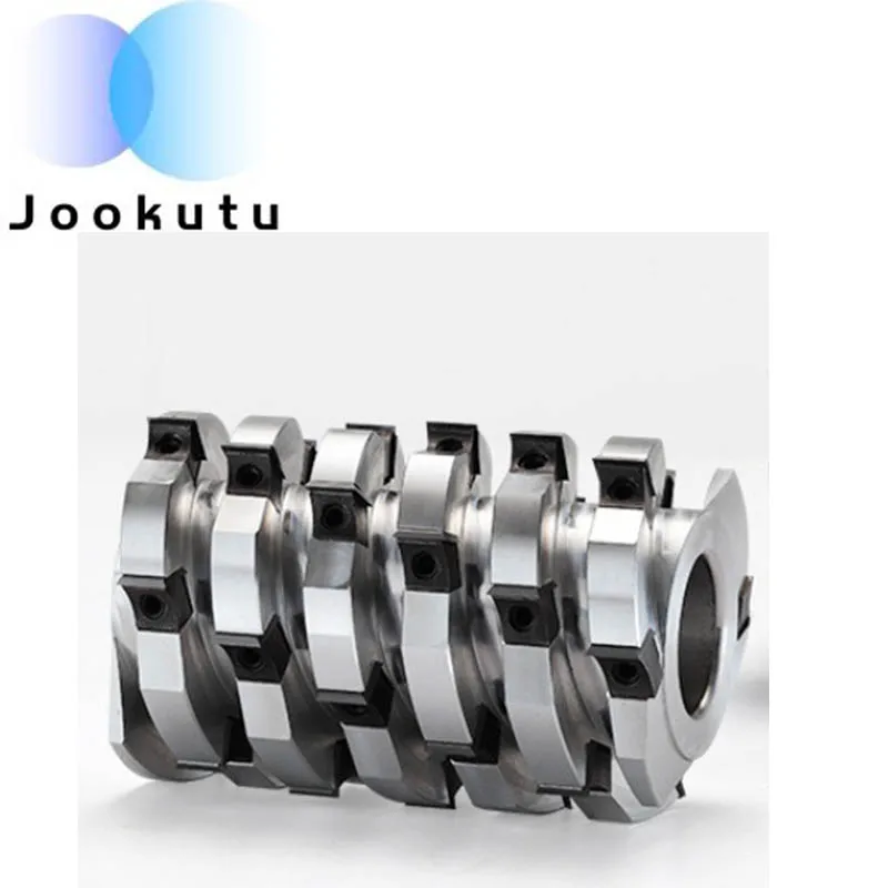 Wood Planer Four Side Moulder Hss Cutting Tool Spiral Cutter Head Heavy Sprial Planing Cutter Head Helical Cutter