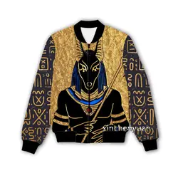 Phechion New Men/Women Egyptian Pharaoh 3D Printed Jacket Fashion Streetwear Men Loose Sporting Jacket & Coat M39