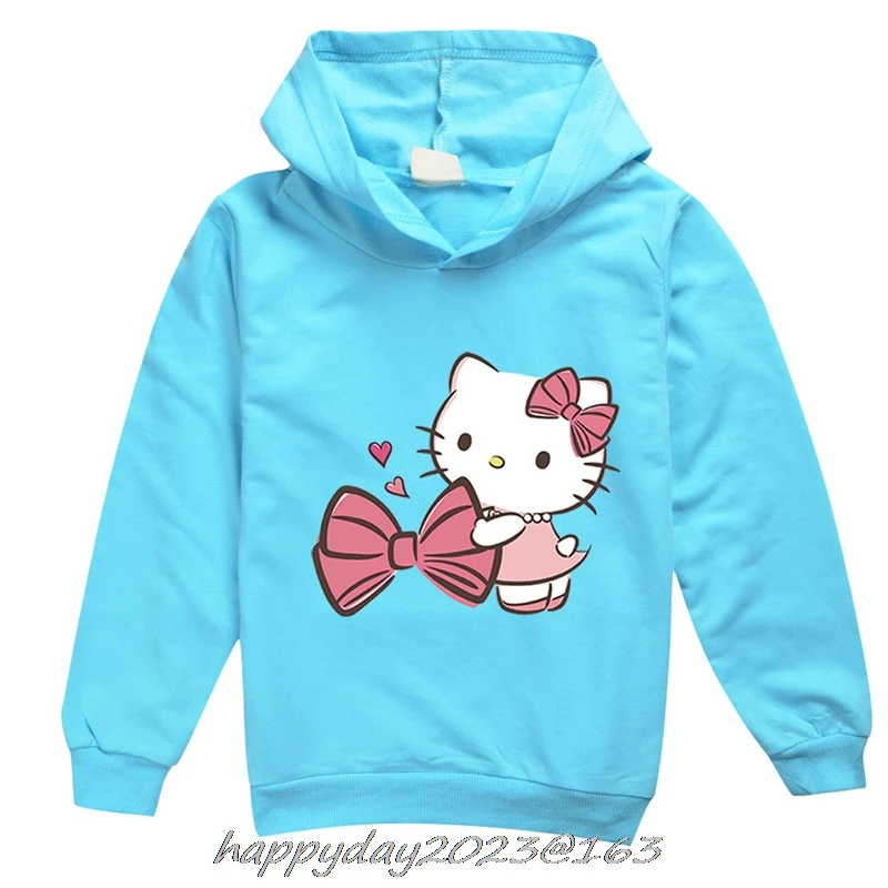 Princess Spring And Autumn New 3D Cat Printed Hoodie Children Girl Cute  Pullover Fashion Funny Cool Girls Sweatshirt