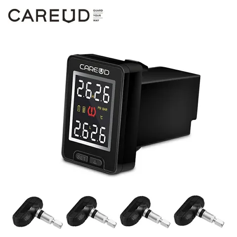 CAREUD TPMS для Honda/Toyota/Nissan/Mazda, автомобильная электроника, беспроводная система контроля давления в шинах, внутренние/внешние датчики