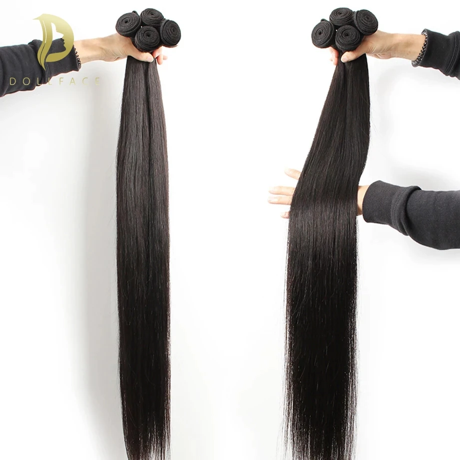 Steil Menselijk Haar Bundels 28 30 40 Inch Lang Braziliaans Haar Weven Bundels Remy Nat En Golvend 3 4 Bundels Human Hair Extensions