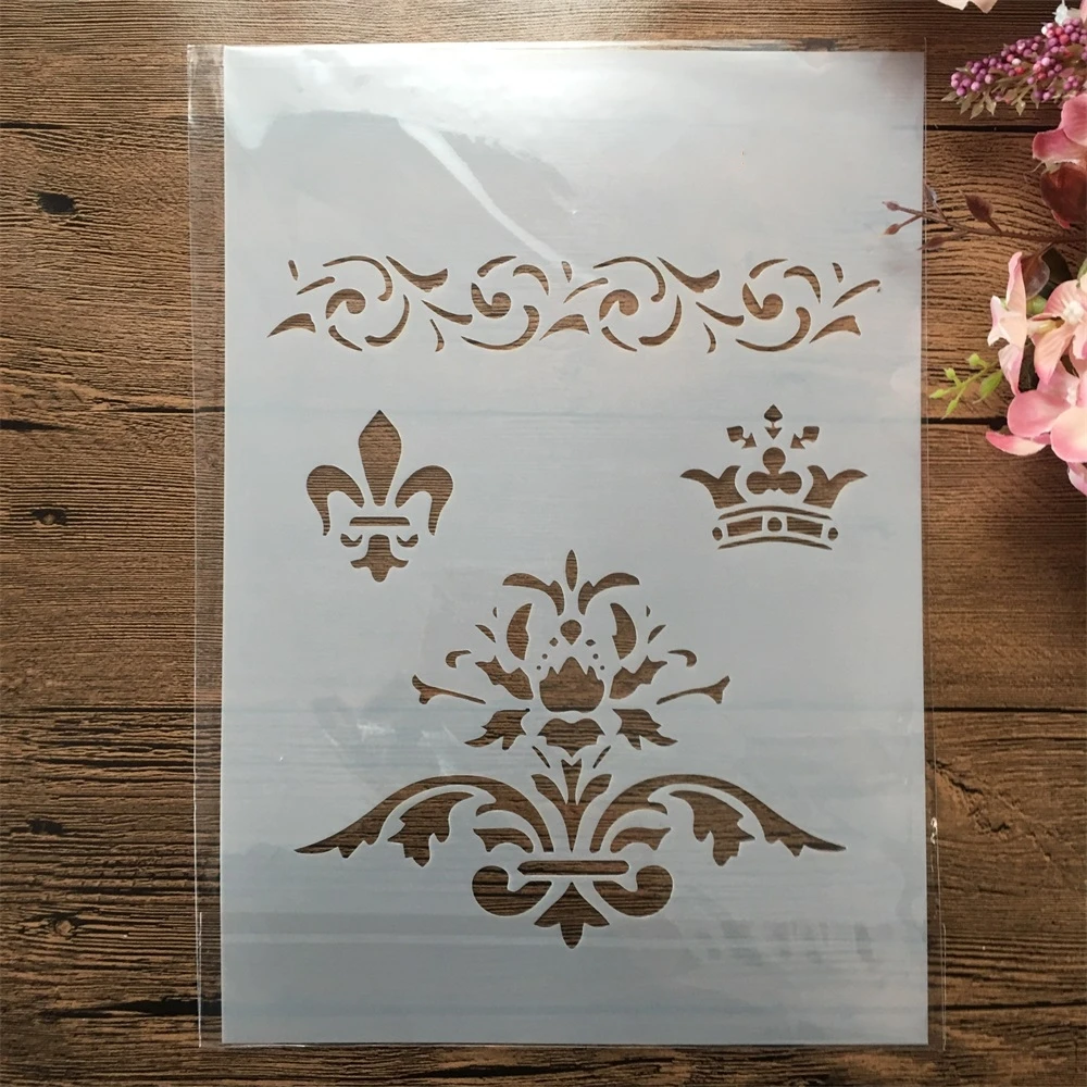 Pochoirs D'angle En Forme De Fleur - Pour Scrapbooking, Peinture, Déco Murale - Lavables Et Réutilisables - 2