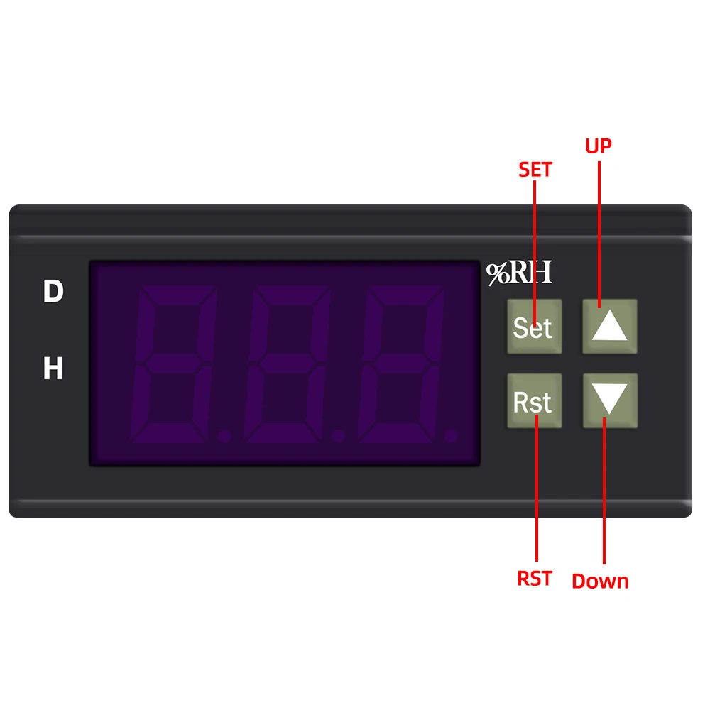 ZFX-13001 Digital Humidity Controller 1% ~ 99% RH Hygrometer Controller 220V 10A Hygrostat Humidistat PU Delay Protection