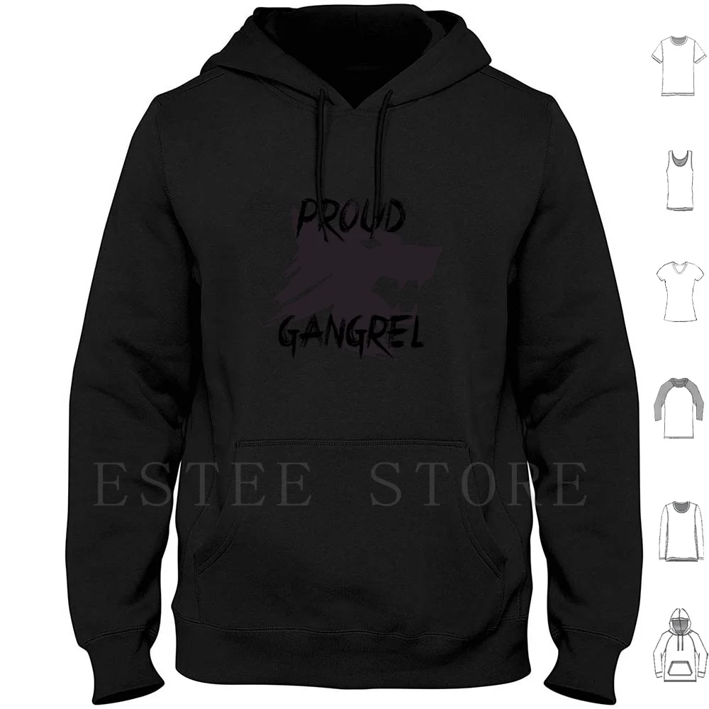 Vampire The Masquerade : Proud Gangrel Hoodies Long Sleeve Vampire The Masquerade Vtm Gangrel Vampire White Wolf