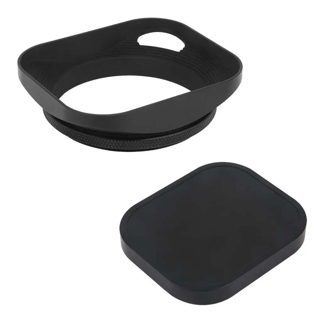 Haoge 58mm kwadratowa przykręcana osłona obiektywu do aparatu Leica dalmierz z obiektywem E58 czarny