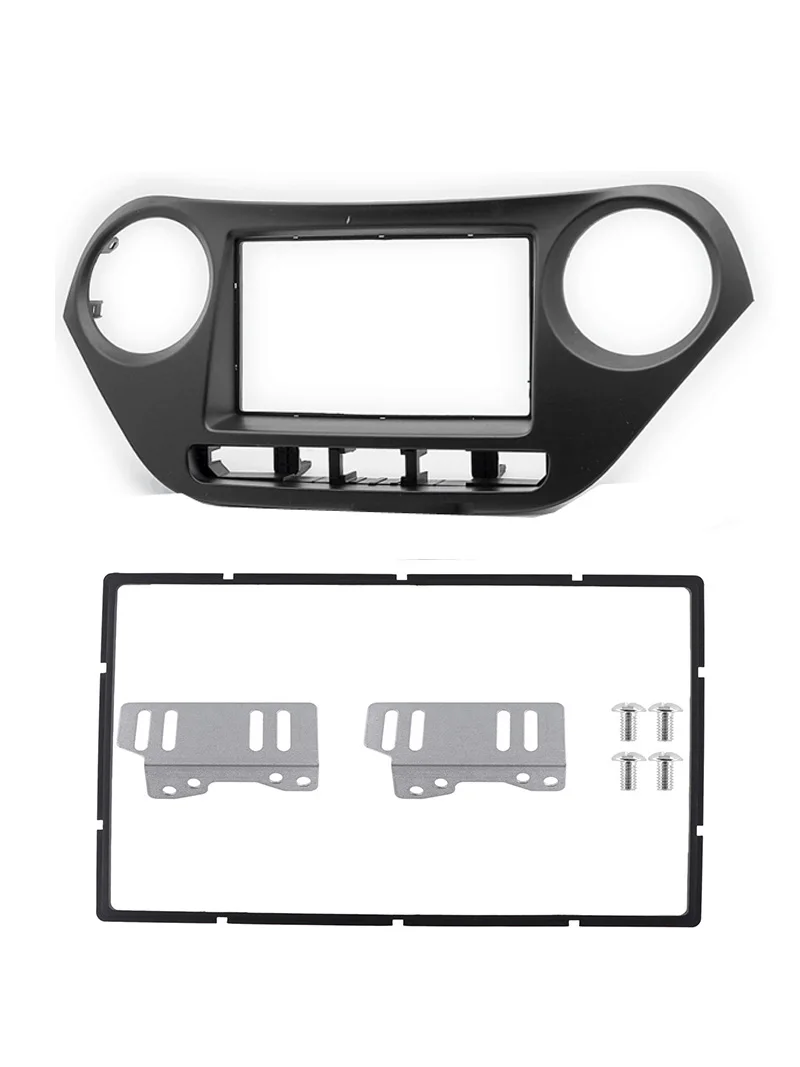 2Din Car Radio Installation Plastic Fascia Panel Frame for HYUNDAI I10 Left Rudder 2014~2017 Dash Mount Kit