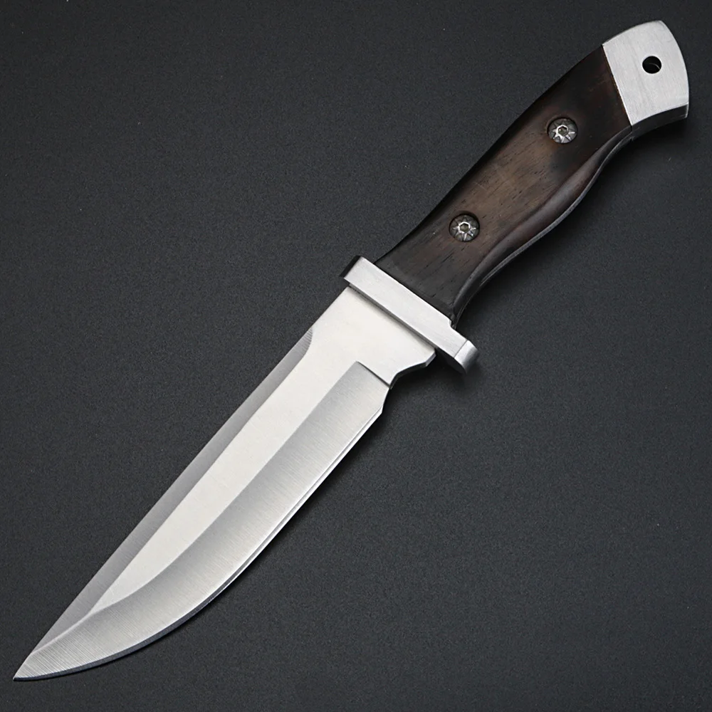 XUAN FENG Outdoor Knife Camping High Hardness Survival Knife Handmade Hunting Straight Knife Tactical Cold Weapon Knife