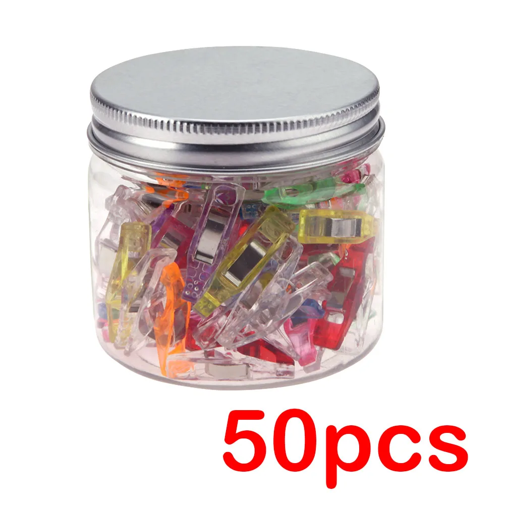 50 sztuk plastikowe klipy do szycia z uchwytem na drutach klipy biurowe dostaw mieszane Wonder klipy do szycia pincety mocowania tkaniny