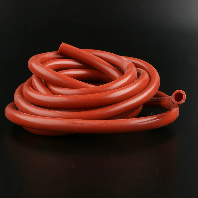 Red Silicone Tube Water Silica Gel Hose Red Silicone Pipe Tube Drinking Diversion Pipe Resistant High Temperature 10 Meters