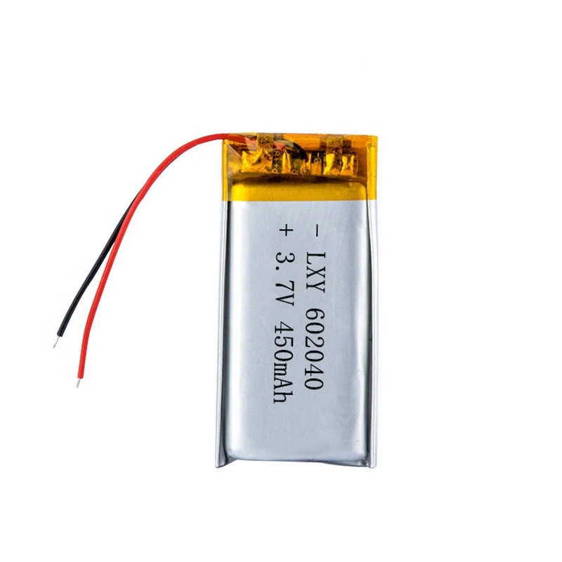 Top SELLER Hot High Quality 602040 3.7v 450mAh High Capacity Rechargeable Lithium Li-po Li-polymer Li Ion Battery