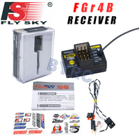 FlySky FGr4B 4-Channels Single Antenna Two-Way Receiver Support All AFHDS3 Transmitters For Racing Car / Speed Boat Rc Parts