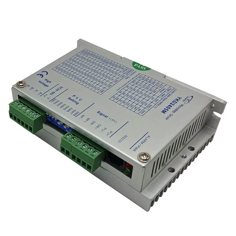 YAKO-32ビットDSPデジタルステッパードライバー、ykd2405m、2相ステップドライブ、DC 20-50v、42-86mmフランジステッピングモーター用4.0aドライバー、オリジン