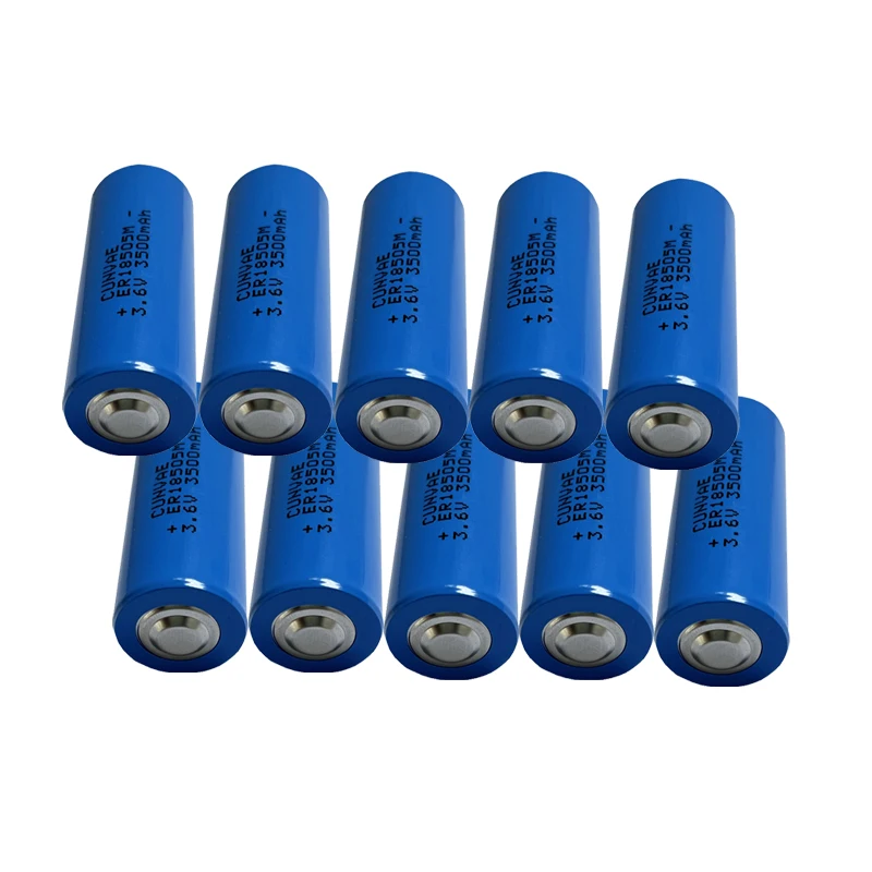 10PCS ER18505M 18505 3.6V A size Lithium Battery ER18505 3500Mah Li-SOCl2 PLC controly LiSOCl2 batteries standby power Alarms