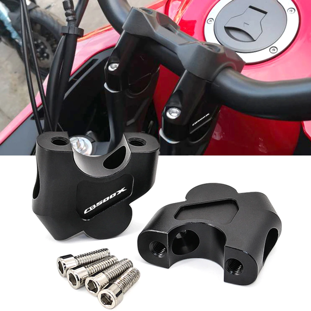 

Aluminum Handlebar Riser For Honda CB 500 X CB500X 2020 Motorcycle Handle Bar Raiser Height up Moves Backward Adapter Clamp