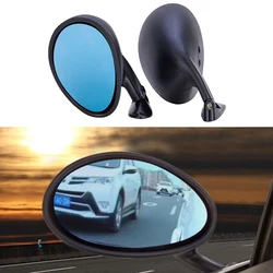 2pcs Universal Blue Glass Car Side Mirrors Wing Mirror Auto Classic Retro Door Wing Rearview Mirror