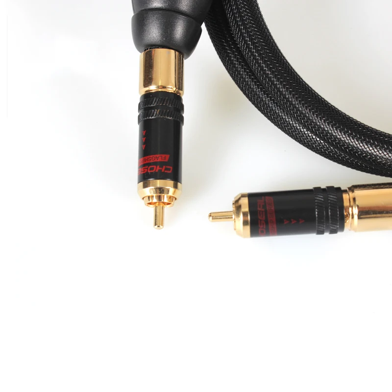 Choseal AB-5408 كابل محوري رقمي, 6N OCC 24K مطلية بالذهب