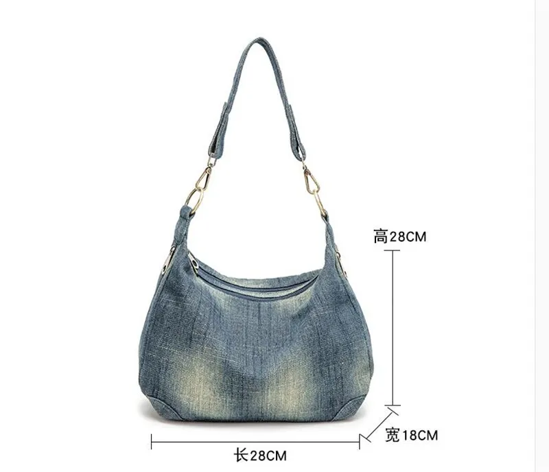 2023 wysokiej jakości kobiety Denim torby na ramię wielofunkcyjne crossbody torby dla dziewczyn moda kobiety skrzynki Drop Shipping