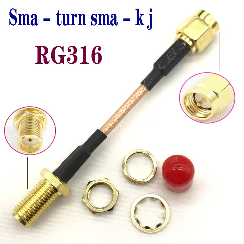 

RF радиочастота tieline sma Штекерная головка вращающаяся гнездовая головка RG316 Низкая потеря подходит для модуля связи