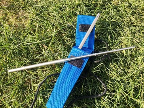 

Pure Titanium 215mm Long Folding Collapsible Chopsticks Outdoors Portable 12Omm Collapsed Length Light Weight 34g/pair Healthy
