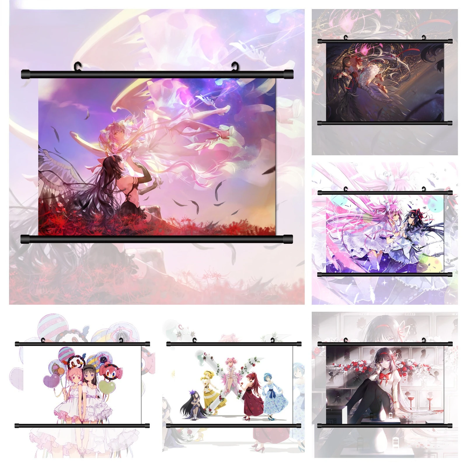 Canvas Painting Puella Magi Madoka Magica Akemi Homura Ultimate Madoka Anime Wall Art Photo Children's Room Decoration