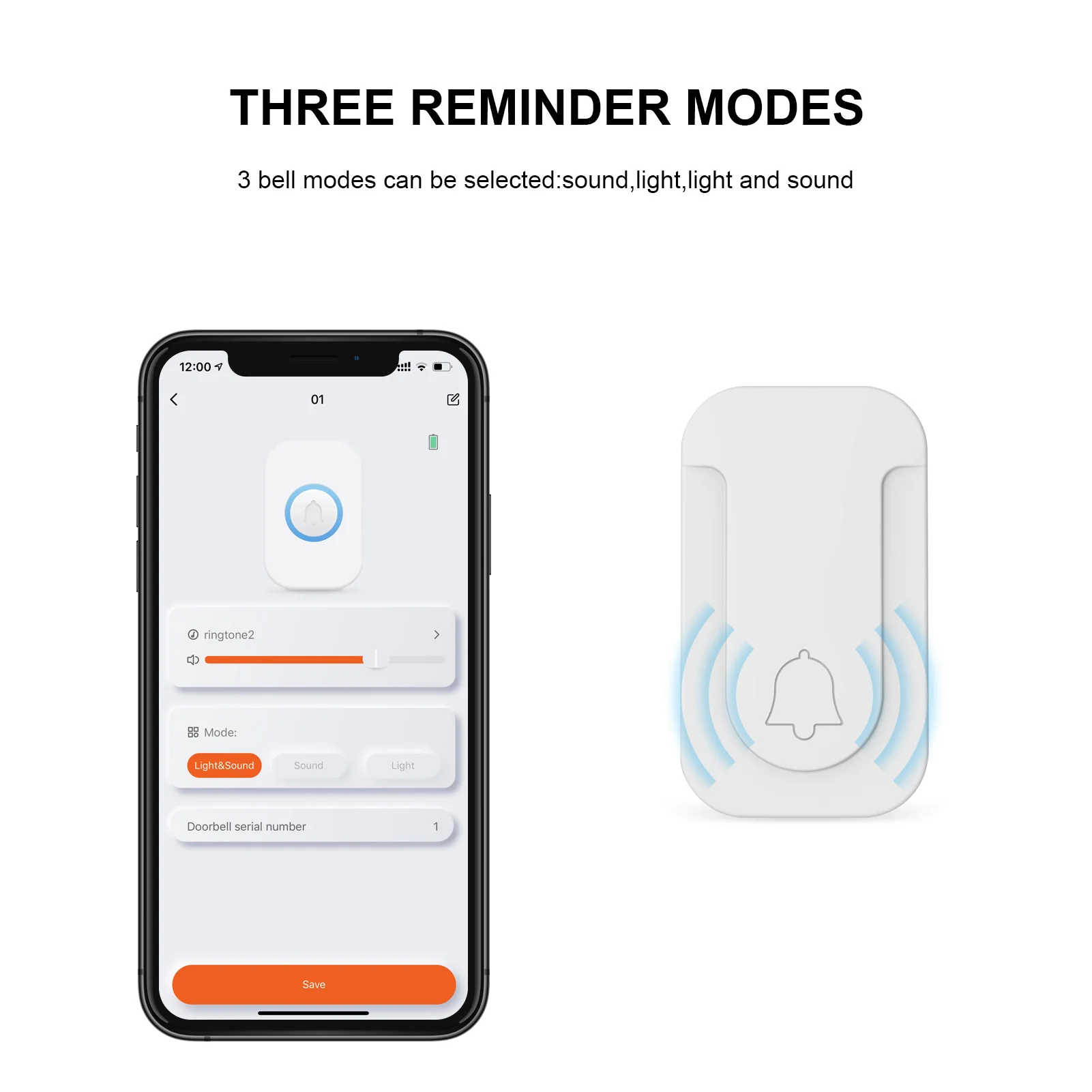 Imagem -05 - Campainha Wi-fi sem Fio à Prova Dágua Botão Autoalimentado Conjuntos de Campainha de Porta Receptor de Sinos de Boas-vindas para Casa Controle por Aplicativo Tuya Smart Life